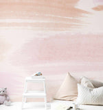 SHOP Abstract Pink Paint Strokes Bohemian Removable Wallpaper Mural ...
