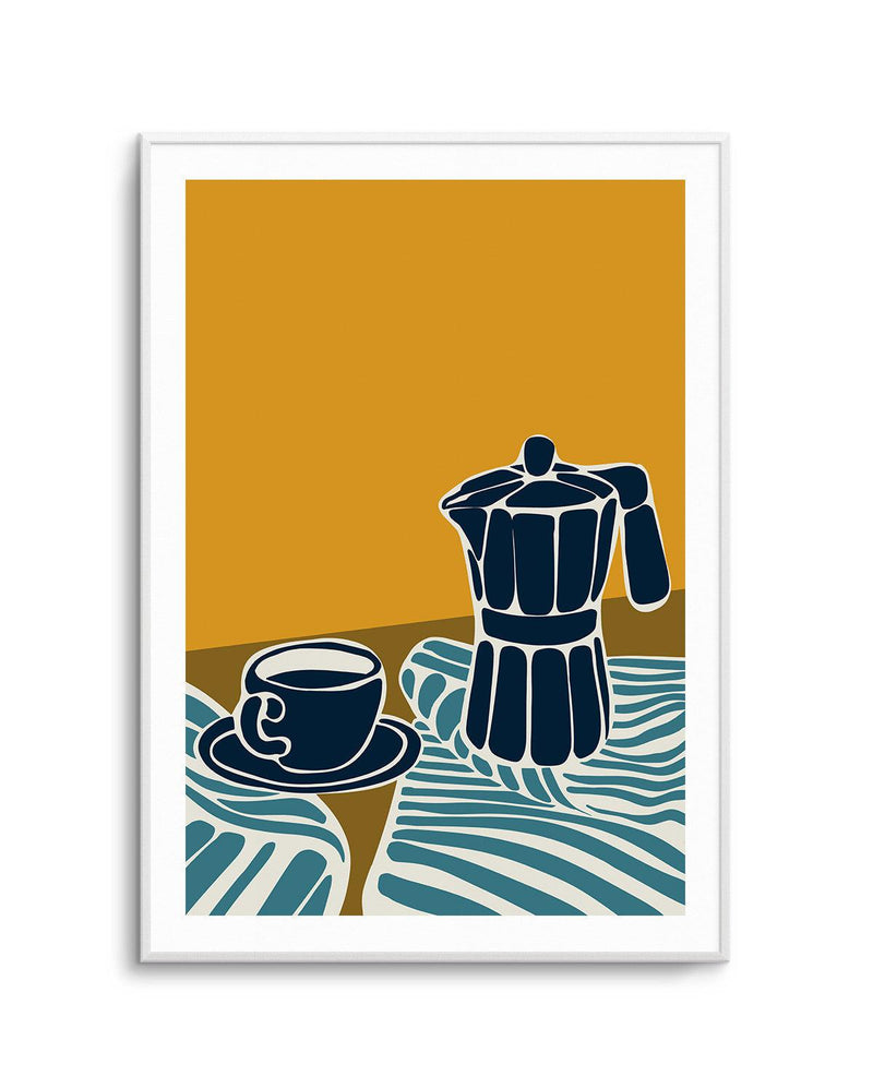 Espresso Stripe I Art Print-PRINT-Olive et Oriel-Simmo-A5 | 5.8" x 8.3" | 14.8 x 21cm-Unframed Art Print-With White Border-Buy-Australian-Art-Prints-Online-with-Olive-et-Oriel-Your-Artwork-Specialists-Austrailia-Decorate-With-Coastal-Photo-Wall-Art-Prints-From-Our-Beach-House-Artwork-Collection-Fine-Poster-and-Framed-Artwork