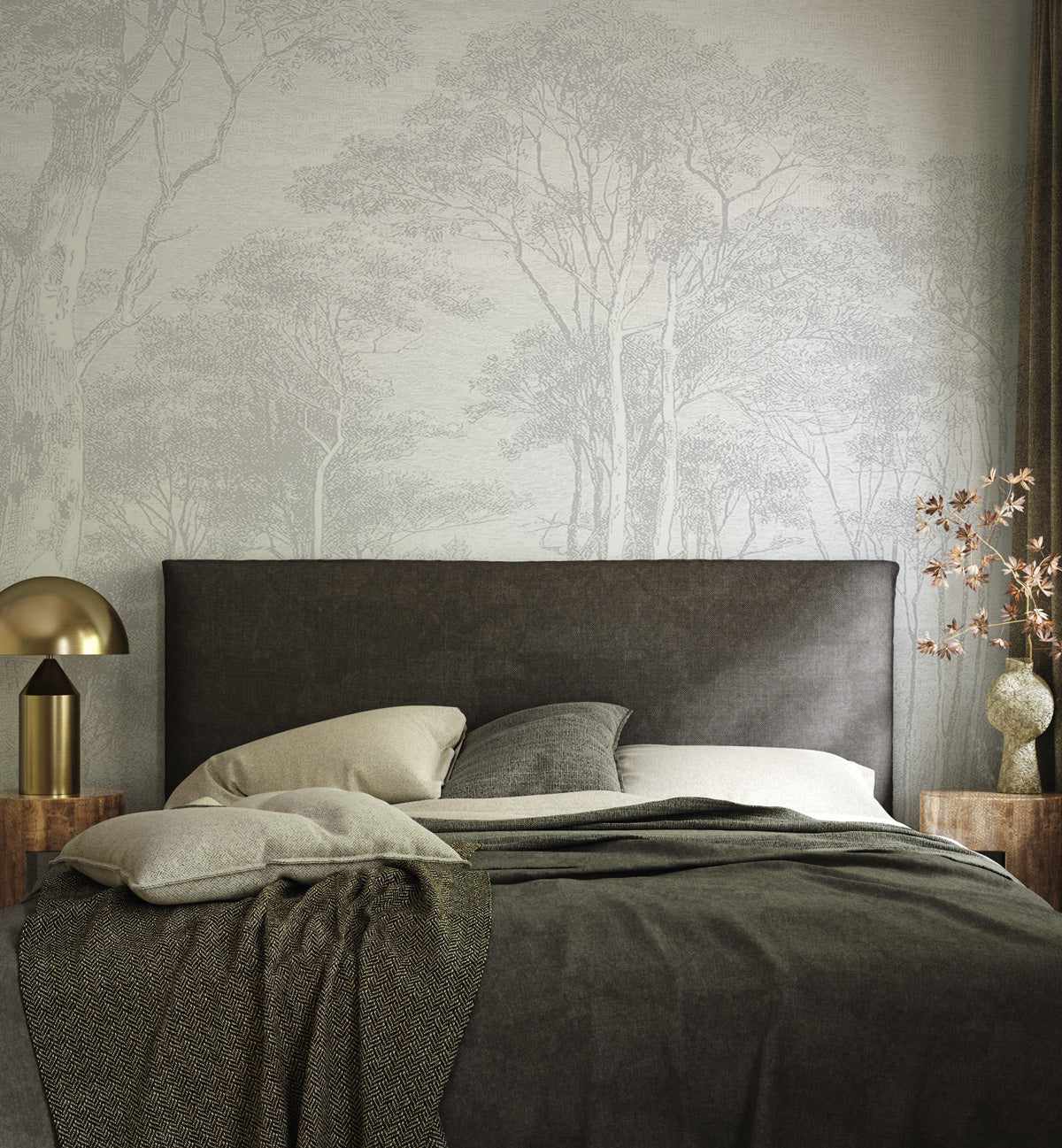 Eucalyptus Trees Wallpaper Mural - Olive et Oriel