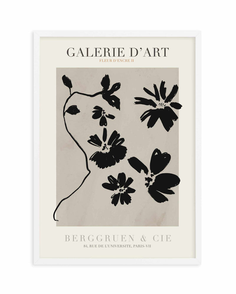 Fleur D'Encre II Art Print-PRINT-Olive et Oriel-Olive et Oriel-A5 | 5.8" x 8.3" | 14.8 x 21cm-White-With White Border-Buy-Australian-Art-Prints-Online-with-Olive-et-Oriel-Your-Artwork-Specialists-Austrailia-Decorate-With-Coastal-Photo-Wall-Art-Prints-From-Our-Beach-House-Artwork-Collection-Fine-Poster-and-Framed-Artwork