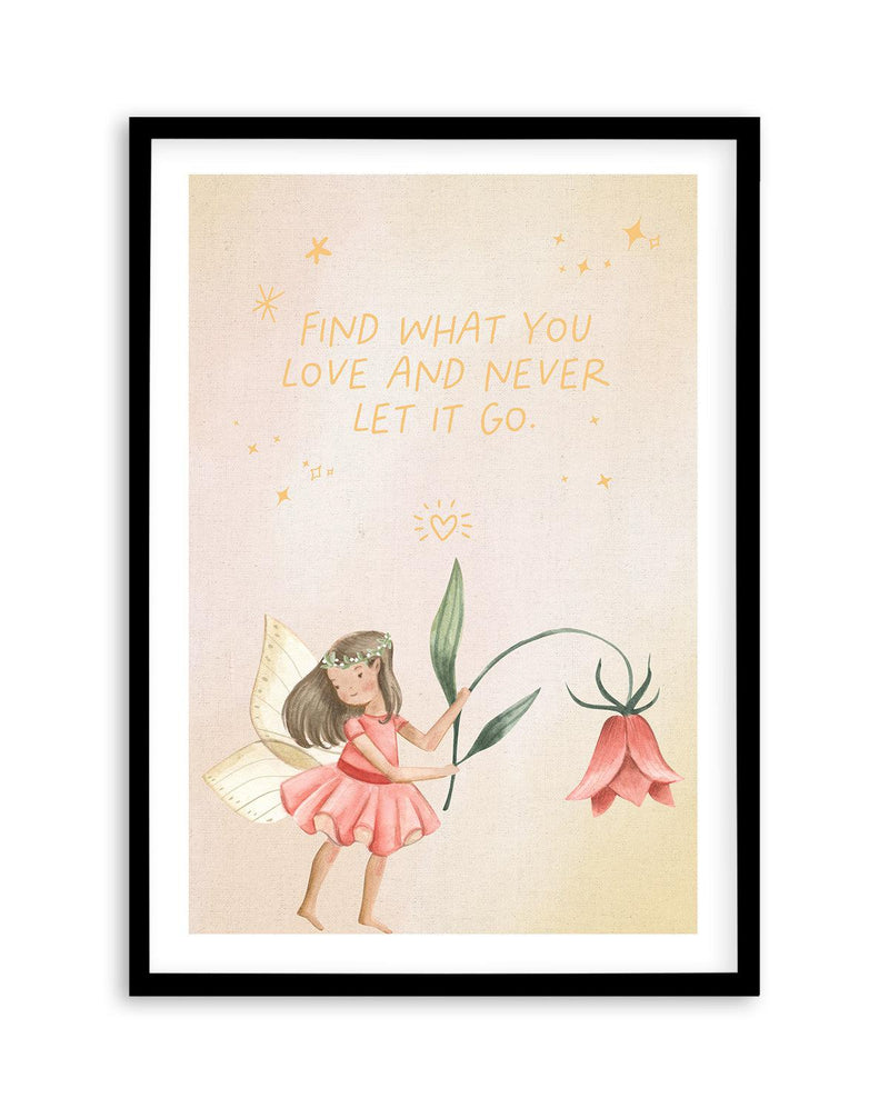 Fairy Friends I Art Print-PRINT-Olive et Oriel-Olive et Oriel-A5 | 5.8" x 8.3" | 14.8 x 21cm-Black-With White Border-Buy-Australian-Art-Prints-Online-with-Olive-et-Oriel-Your-Artwork-Specialists-Austrailia-Decorate-With-Coastal-Photo-Wall-Art-Prints-From-Our-Beach-House-Artwork-Collection-Fine-Poster-and-Framed-Artwork