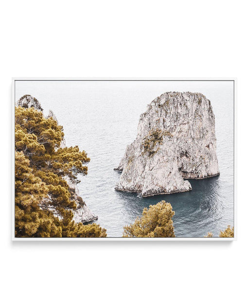 Faraglioni Rocks | LS | Framed Canvas-CANVAS-You can shop wall art online with Olive et Oriel for everything from abstract art to fun kids wall art. Our beautiful modern art prints and canvas art are available from large canvas prints to wall art paintings and our proudly Australian artwork collection offers only the highest quality framed large wall art and canvas art Australia - You can buy fashion photography prints or Hampton print posters and paintings on canvas from Olive et Oriel and have