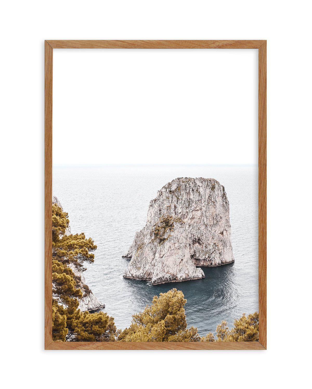 Faraglioni Rocks | PT Art Print-PRINT-Olive et Oriel-Olive et Oriel-50x70 cm | 19.6" x 27.5"-Walnut-With White Border-Buy-Australian-Art-Prints-Online-with-Olive-et-Oriel-Your-Artwork-Specialists-Austrailia-Decorate-With-Coastal-Photo-Wall-Art-Prints-From-Our-Beach-House-Artwork-Collection-Fine-Poster-and-Framed-Artwork