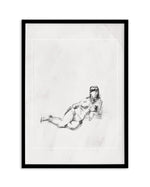 Femme in Charcoal III Art Print-PRINT-Olive et Oriel-Olive et Oriel-A5 | 5.8" x 8.3" | 14.8 x 21cm-Black-With White Border-Buy-Australian-Art-Prints-Online-with-Olive-et-Oriel-Your-Artwork-Specialists-Austrailia-Decorate-With-Coastal-Photo-Wall-Art-Prints-From-Our-Beach-House-Artwork-Collection-Fine-Poster-and-Framed-Artwork