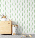 Fern Foliage Wallpaper-Wallpaper-Buy Kids Removable Wallpaper Online Our Custom Made Children√¢‚Ç¨‚Ñ¢s Wallpapers Are A Fun Way To Decorate And Enhance Boys Bedroom Decor And Girls Bedrooms They Are An Amazing Addition To Your Kids Bedroom Walls Our Collection of Kids Wallpaper Is Sure To Transform Your Kids Rooms Interior Style From Pink Wallpaper To Dinosaur Wallpaper Even Marble Wallpapers For Teen Boys Shop Peel And Stick Wallpaper Online Today With Olive et Oriel