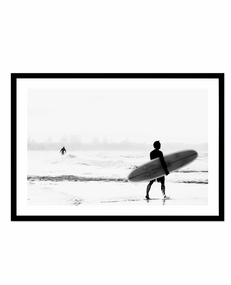 Few Waves | Byron Bay Art Print-PRINT-Olive et Oriel-Olive et Oriel-A4 | 8.3" x 11.7" | 21 x 29.7cm-Black-With White Border-Buy-Australian-Art-Prints-Online-with-Olive-et-Oriel-Your-Artwork-Specialists-Austrailia-Decorate-With-Coastal-Photo-Wall-Art-Prints-From-Our-Beach-House-Artwork-Collection-Fine-Poster-and-Framed-Artwork