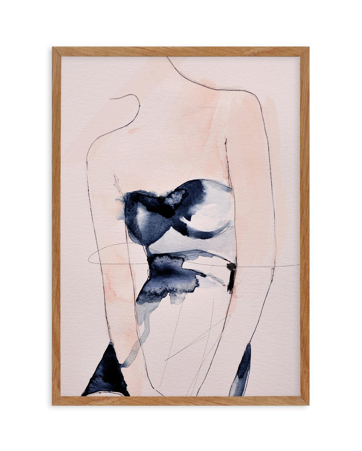 Figure II by Leigh Viner Art Print-PRINT-Olive et Oriel-Leigh Viner-50x70 cm | 19.6" x 27.5"-Walnut-With White Border-Buy-Australian-Art-Prints-Online-with-Olive-et-Oriel-Your-Artwork-Specialists-Austrailia-Decorate-With-Coastal-Photo-Wall-Art-Prints-From-Our-Beach-House-Artwork-Collection-Fine-Poster-and-Framed-Artwork