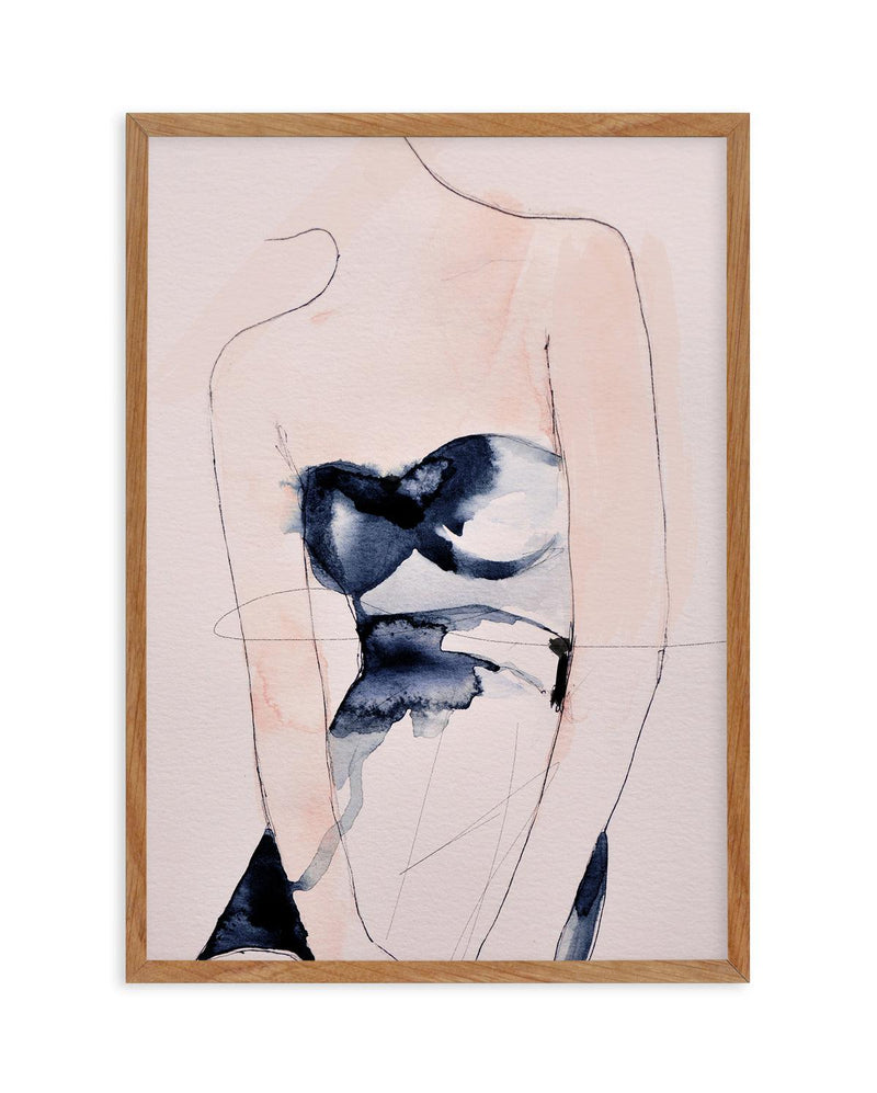 Figure II by Leigh Viner Art Print-PRINT-Olive et Oriel-Leigh Viner-50x70 cm | 19.6" x 27.5"-Walnut-With White Border-Buy-Australian-Art-Prints-Online-with-Olive-et-Oriel-Your-Artwork-Specialists-Austrailia-Decorate-With-Coastal-Photo-Wall-Art-Prints-From-Our-Beach-House-Artwork-Collection-Fine-Poster-and-Framed-Artwork