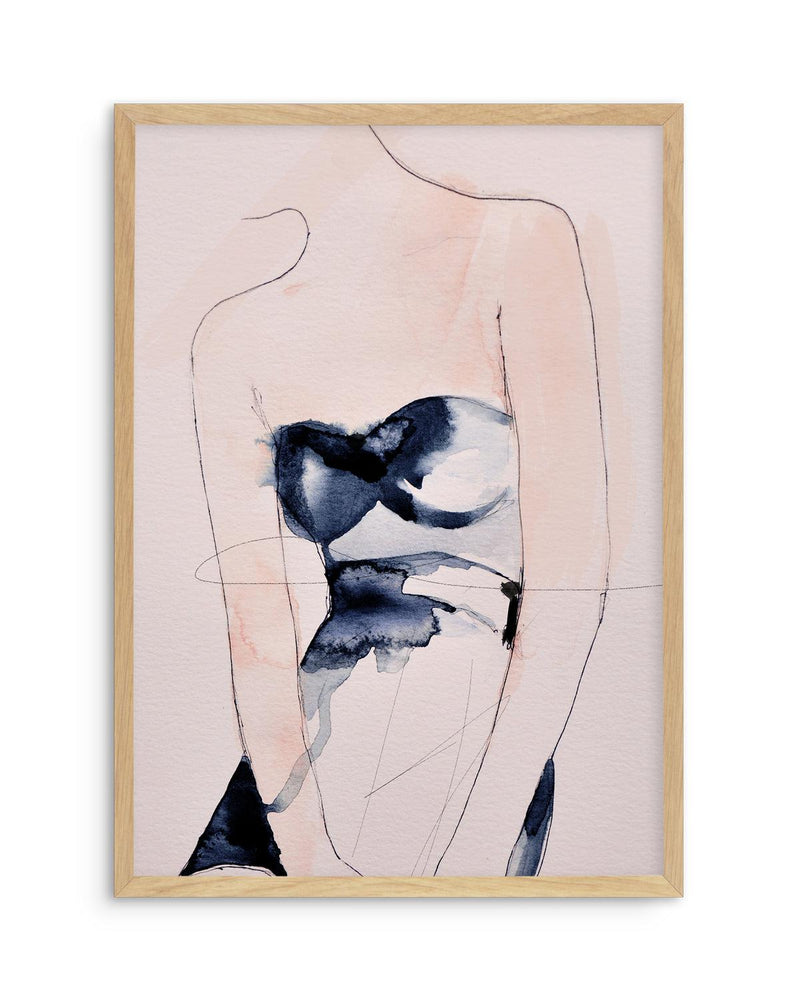 Figure II by Leigh Viner Art Print-PRINT-Olive et Oriel-Leigh Viner-A5 | 5.8" x 8.3" | 14.8 x 21cm-Oak-With White Border-Buy-Australian-Art-Prints-Online-with-Olive-et-Oriel-Your-Artwork-Specialists-Austrailia-Decorate-With-Coastal-Photo-Wall-Art-Prints-From-Our-Beach-House-Artwork-Collection-Fine-Poster-and-Framed-Artwork