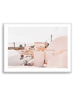 Finika | Santorini Art Print-Shop Greece Wall Art Prints Online with Olive et Oriel - Our collection of Greek Islands art prints offer unique wall art including blue domes of Santorini in Oia, mediterranean sea prints and incredible posters from Milos and other Greece landscape photography - this collection will add mediterranean blue to your home, perfect for updating the walls in coastal, beach house style. There is Greece art on canvas and extra large wall art with fast, free shipping across 