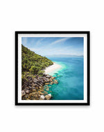 Fitzroy Island, QLD | SQ Art Print-PRINT-Olive et Oriel-Olive et Oriel-70x70 cm | 27.5" x 27.5"-Black-With White Border-Buy-Australian-Art-Prints-Online-with-Olive-et-Oriel-Your-Artwork-Specialists-Austrailia-Decorate-With-Coastal-Photo-Wall-Art-Prints-From-Our-Beach-House-Artwork-Collection-Fine-Poster-and-Framed-Artwork