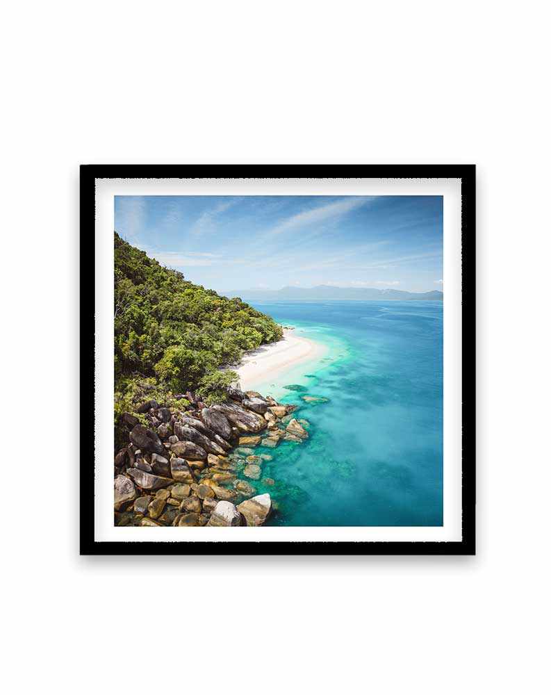 Fitzroy Island, QLD | SQ Art Print-PRINT-Olive et Oriel-Olive et Oriel-70x70 cm | 27.5" x 27.5"-Black-With White Border-Buy-Australian-Art-Prints-Online-with-Olive-et-Oriel-Your-Artwork-Specialists-Austrailia-Decorate-With-Coastal-Photo-Wall-Art-Prints-From-Our-Beach-House-Artwork-Collection-Fine-Poster-and-Framed-Artwork