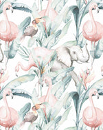 Flamingo in the Palms Wallpaper-Wallpaper-Buy Kids Removable Wallpaper Online Our Custom Made Children√¢‚Ç¨‚Ñ¢s Wallpapers Are A Fun Way To Decorate And Enhance Boys Bedroom Decor And Girls Bedrooms They Are An Amazing Addition To Your Kids Bedroom Walls Our Collection of Kids Wallpaper Is Sure To Transform Your Kids Rooms Interior Style From Pink Wallpaper To Dinosaur Wallpaper Even Marble Wallpapers For Teen Boys Shop Peel And Stick Wallpaper Online Today With Olive et Oriel