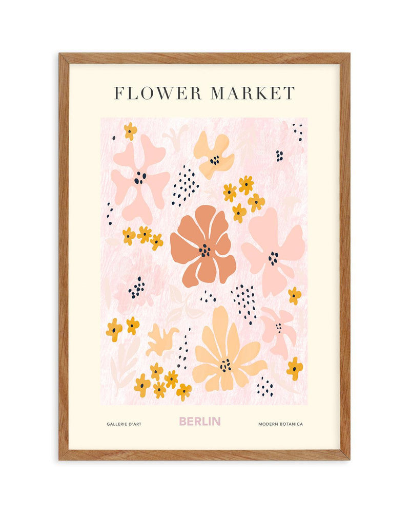 Flower Market Berlin Art Print-PRINT-Olive et Oriel-Olive et Oriel-50x70 cm | 19.6" x 27.5"-Walnut-With White Border-Buy-Australian-Art-Prints-Online-with-Olive-et-Oriel-Your-Artwork-Specialists-Austrailia-Decorate-With-Coastal-Photo-Wall-Art-Prints-From-Our-Beach-House-Artwork-Collection-Fine-Poster-and-Framed-Artwork