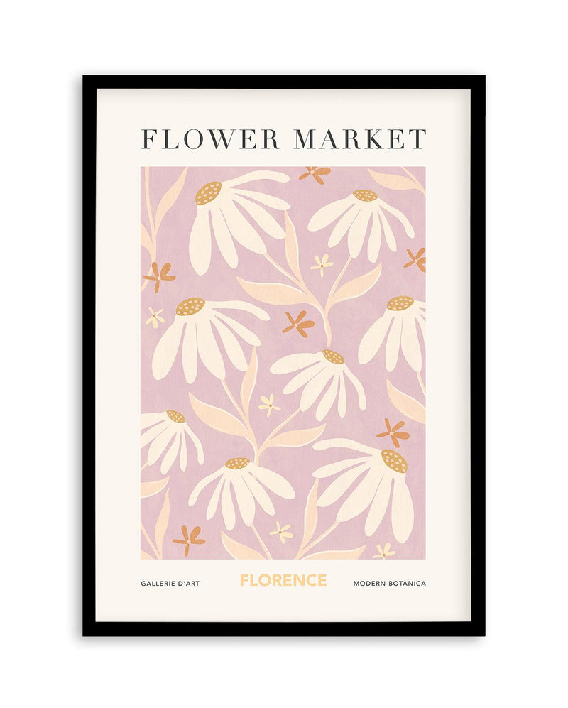 Flower Market Florence Art Print-PRINT-Olive et Oriel-Olive et Oriel-A5 | 5.8" x 8.3" | 14.8 x 21cm-Black-With White Border-Buy-Australian-Art-Prints-Online-with-Olive-et-Oriel-Your-Artwork-Specialists-Austrailia-Decorate-With-Coastal-Photo-Wall-Art-Prints-From-Our-Beach-House-Artwork-Collection-Fine-Poster-and-Framed-Artwork