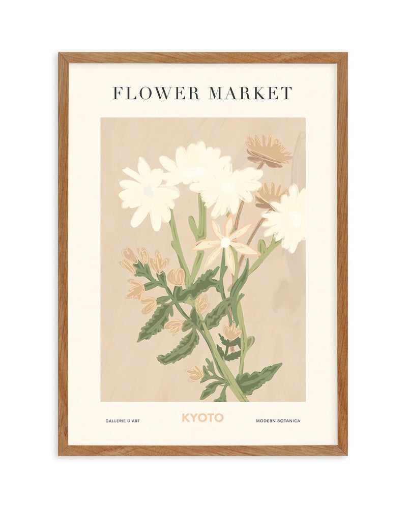 Flower Market Kyoto Art Print-PRINT-Olive et Oriel-Olive et Oriel-50x70 cm | 19.6" x 27.5"-Walnut-With White Border-Buy-Australian-Art-Prints-Online-with-Olive-et-Oriel-Your-Artwork-Specialists-Austrailia-Decorate-With-Coastal-Photo-Wall-Art-Prints-From-Our-Beach-House-Artwork-Collection-Fine-Poster-and-Framed-Artwork