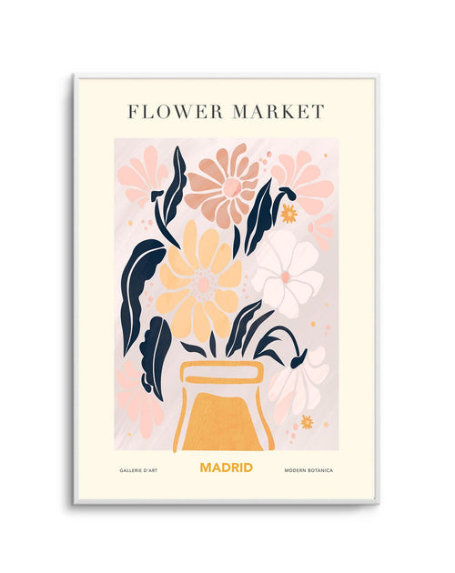 Flower Market Madrid Art Print-PRINT-Olive et Oriel-Olive et Oriel-Buy-Australian-Art-Prints-Online-with-Olive-et-Oriel-Your-Artwork-Specialists-Austrailia-Decorate-With-Coastal-Photo-Wall-Art-Prints-From-Our-Beach-House-Artwork-Collection-Fine-Poster-and-Framed-Artwork