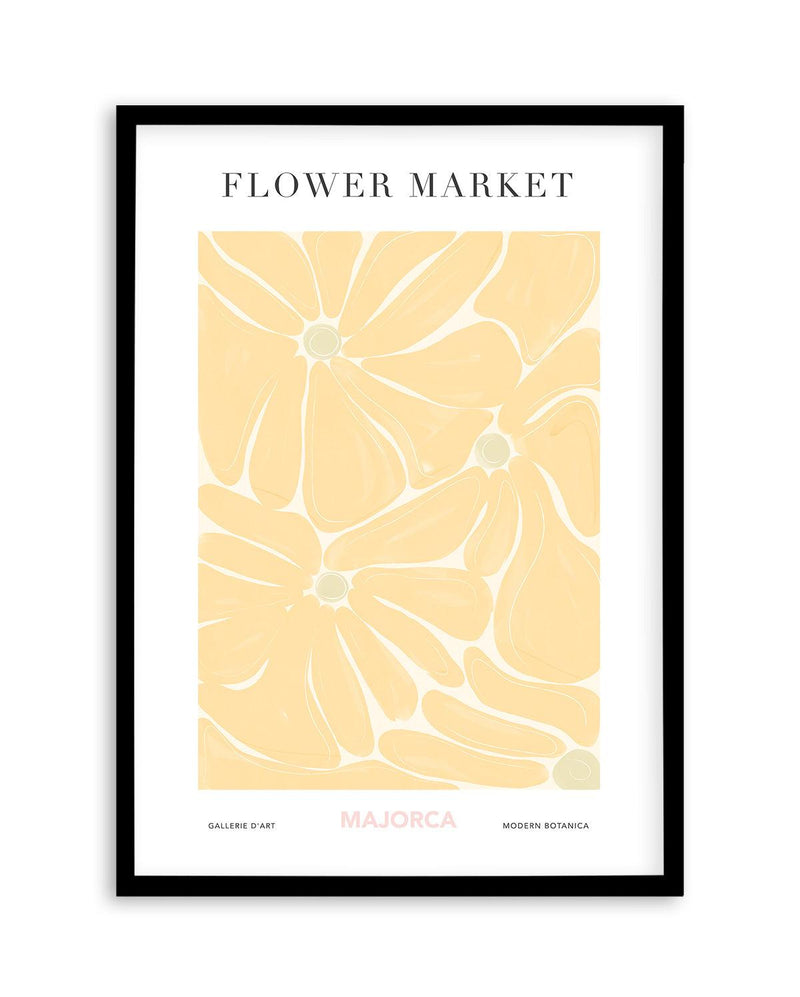 Flower Market Majorca Art Print-PRINT-Olive et Oriel-Olive et Oriel-A5 | 5.8" x 8.3" | 14.8 x 21cm-Black-With White Border-Buy-Australian-Art-Prints-Online-with-Olive-et-Oriel-Your-Artwork-Specialists-Austrailia-Decorate-With-Coastal-Photo-Wall-Art-Prints-From-Our-Beach-House-Artwork-Collection-Fine-Poster-and-Framed-Artwork