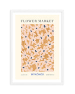 Flower Market Mykonos Art Print-PRINT-Olive et Oriel-Olive et Oriel-A5 | 5.8" x 8.3" | 14.8 x 21cm-White-With White Border-Buy-Australian-Art-Prints-Online-with-Olive-et-Oriel-Your-Artwork-Specialists-Austrailia-Decorate-With-Coastal-Photo-Wall-Art-Prints-From-Our-Beach-House-Artwork-Collection-Fine-Poster-and-Framed-Artwork