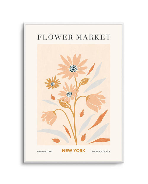 Flower Market New York Art Print-PRINT-Olive et Oriel-Olive et Oriel-A5 | 5.8" x 8.3" | 14.8 x 21cm-Unframed Art Print-With White Border-Buy-Australian-Art-Prints-Online-with-Olive-et-Oriel-Your-Artwork-Specialists-Austrailia-Decorate-With-Coastal-Photo-Wall-Art-Prints-From-Our-Beach-House-Artwork-Collection-Fine-Poster-and-Framed-Artwork