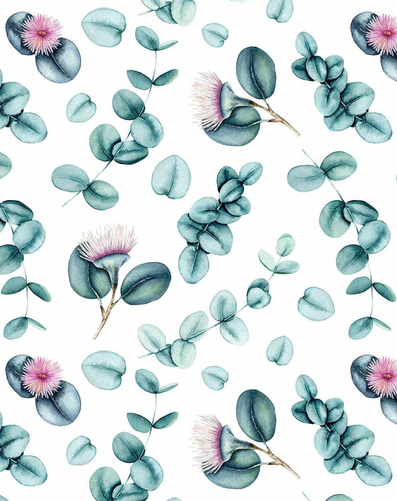 Flowering Eucalyptus Wallpaper-Wallpaper-Buy Kids Removable Wallpaper Online Our Custom Made Children√¢‚Ç¨‚Ñ¢s Wallpapers Are A Fun Way To Decorate And Enhance Boys Bedroom Decor And Girls Bedrooms They Are An Amazing Addition To Your Kids Bedroom Walls Our Collection of Kids Wallpaper Is Sure To Transform Your Kids Rooms Interior Style From Pink Wallpaper To Dinosaur Wallpaper Even Marble Wallpapers For Teen Boys Shop Peel And Stick Wallpaper Online Today With Olive et Oriel