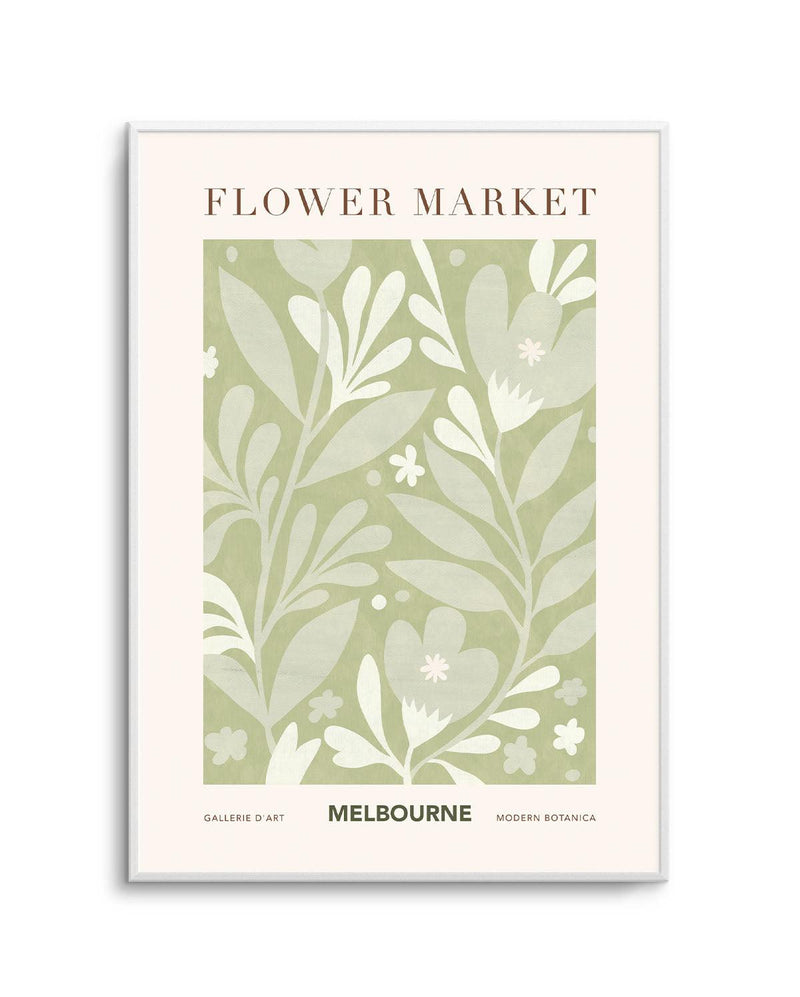 Flower Market Melbourne Art Print