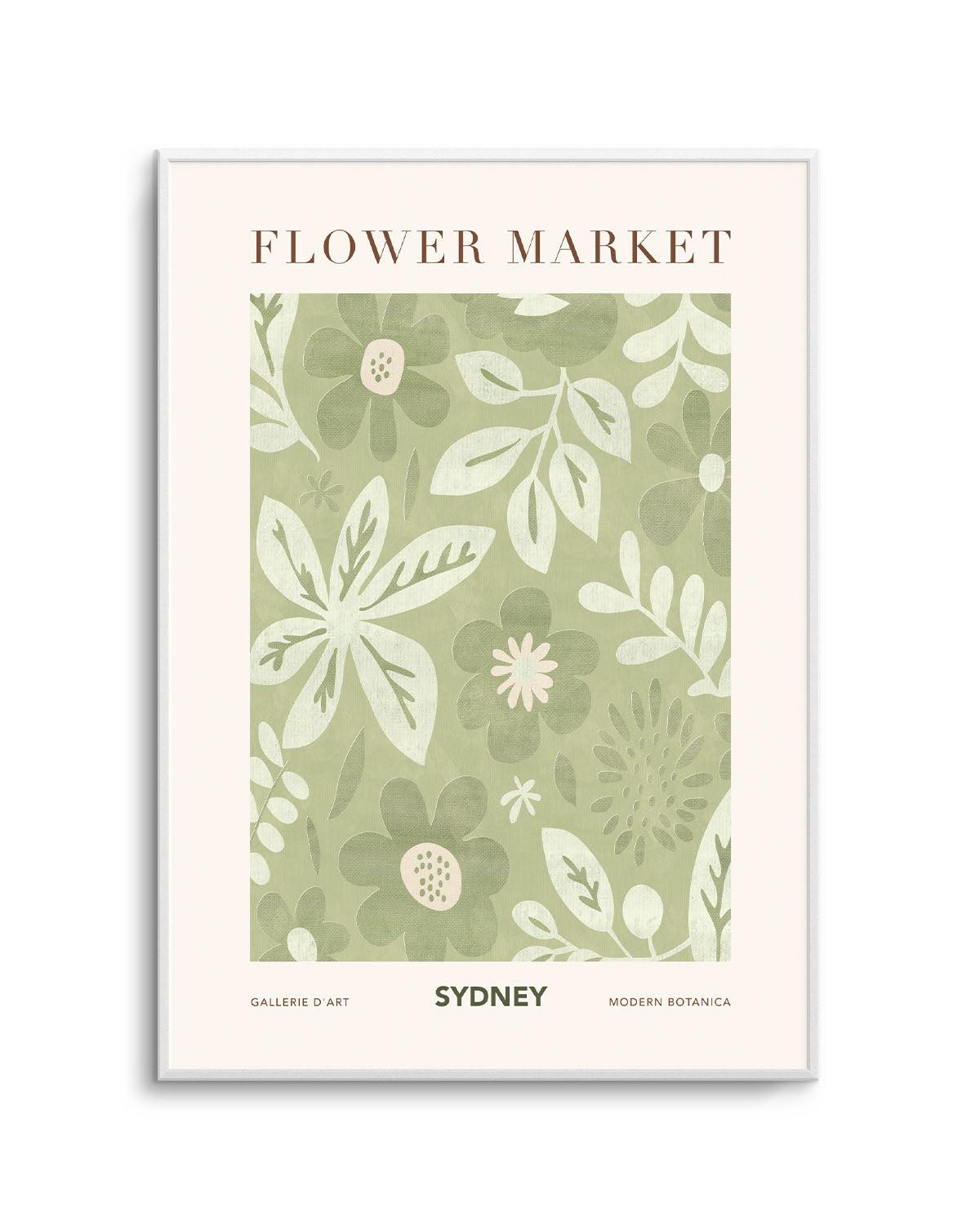 Flower Market Sydney Art Print