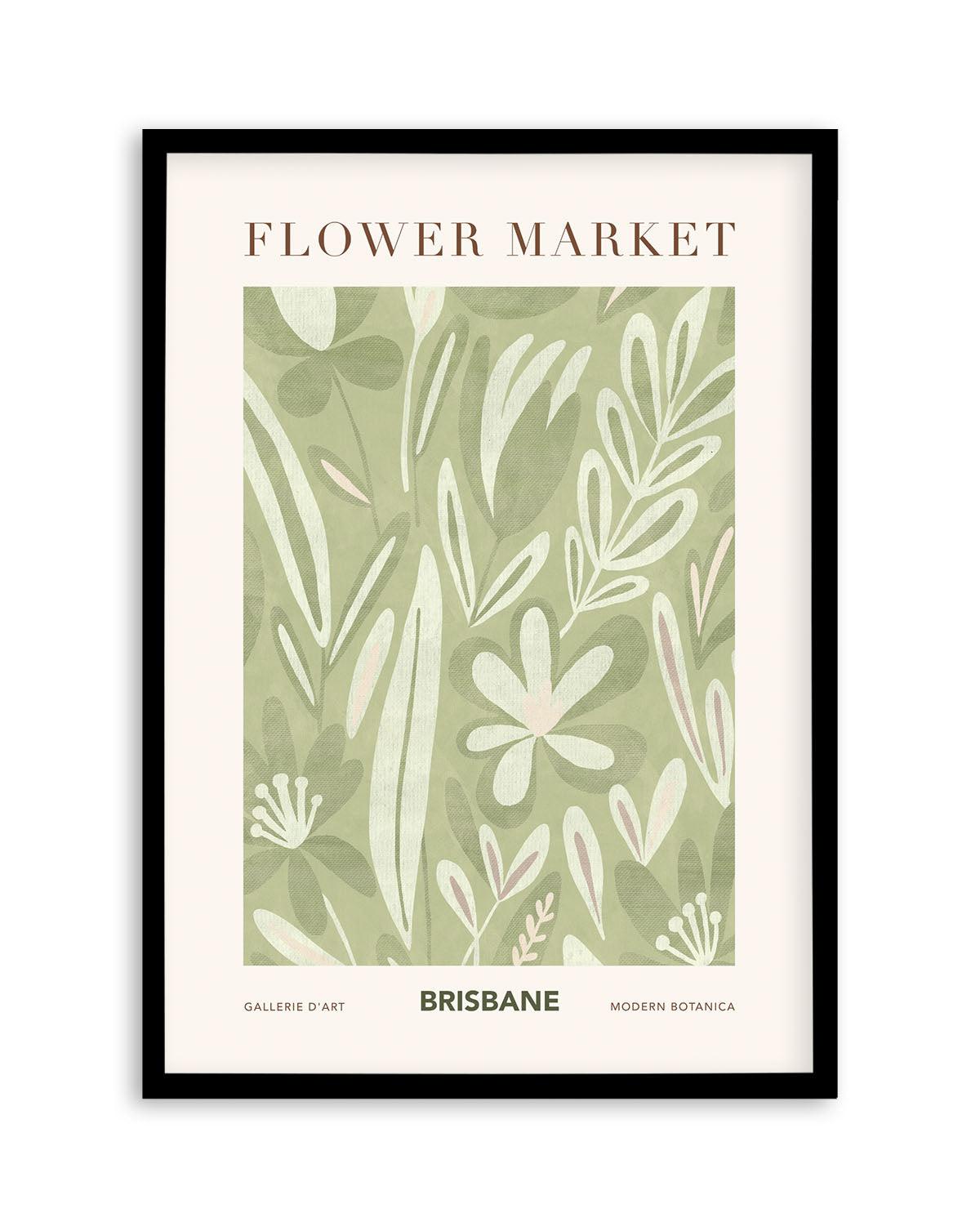 Flower Market Brisbane Art Print