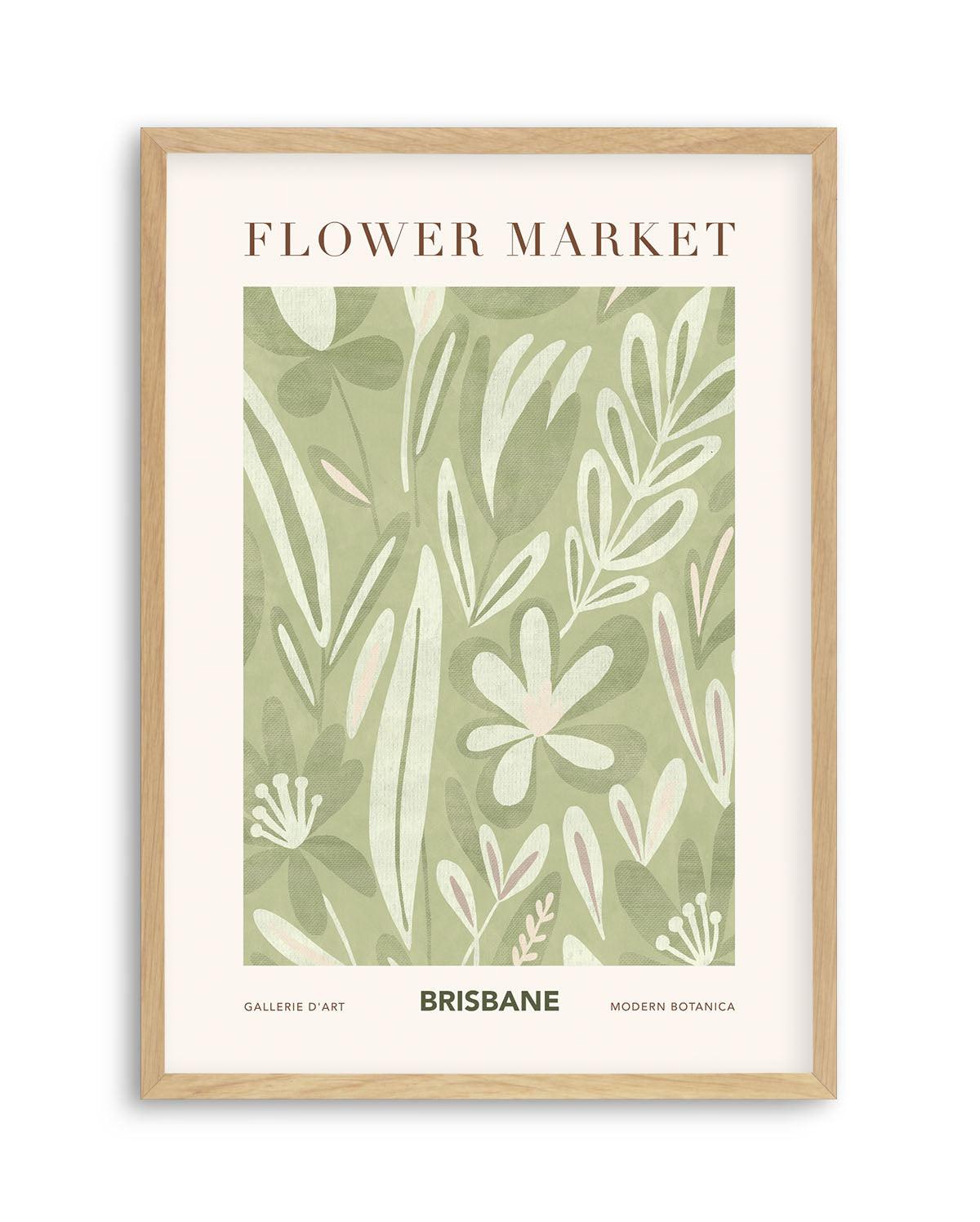 Flower Market Brisbane Art Print