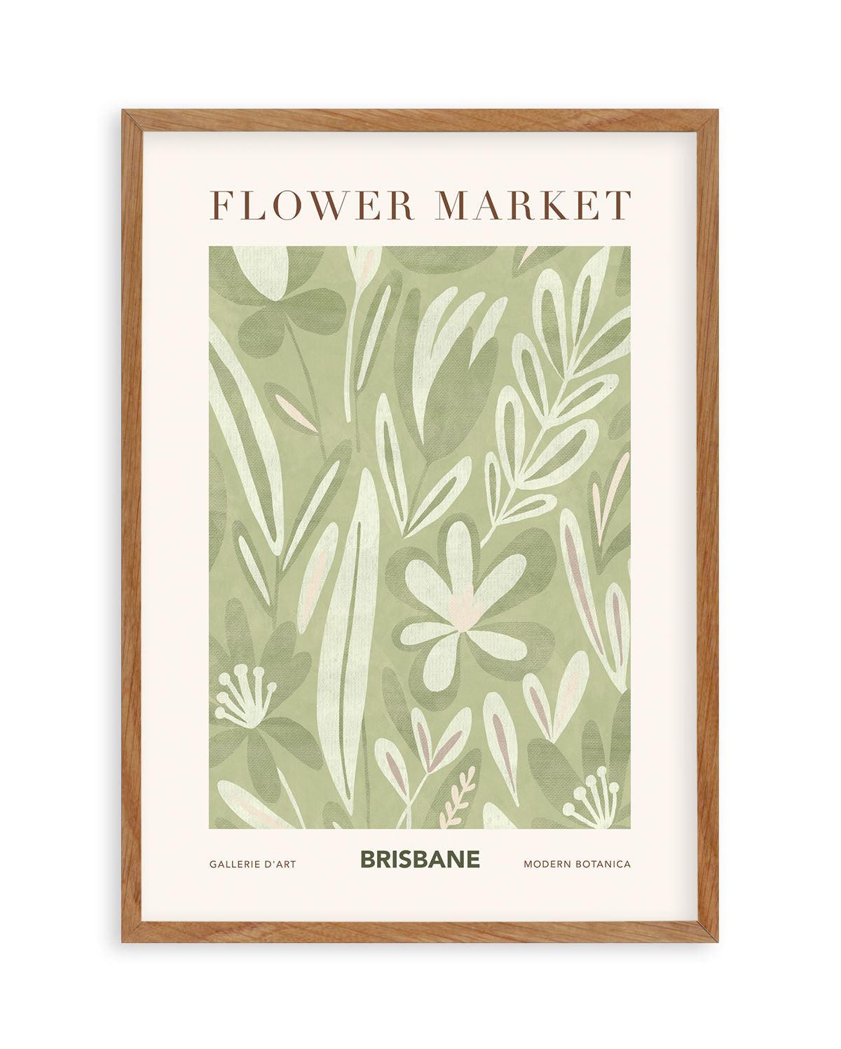 Flower Market Brisbane Art Print