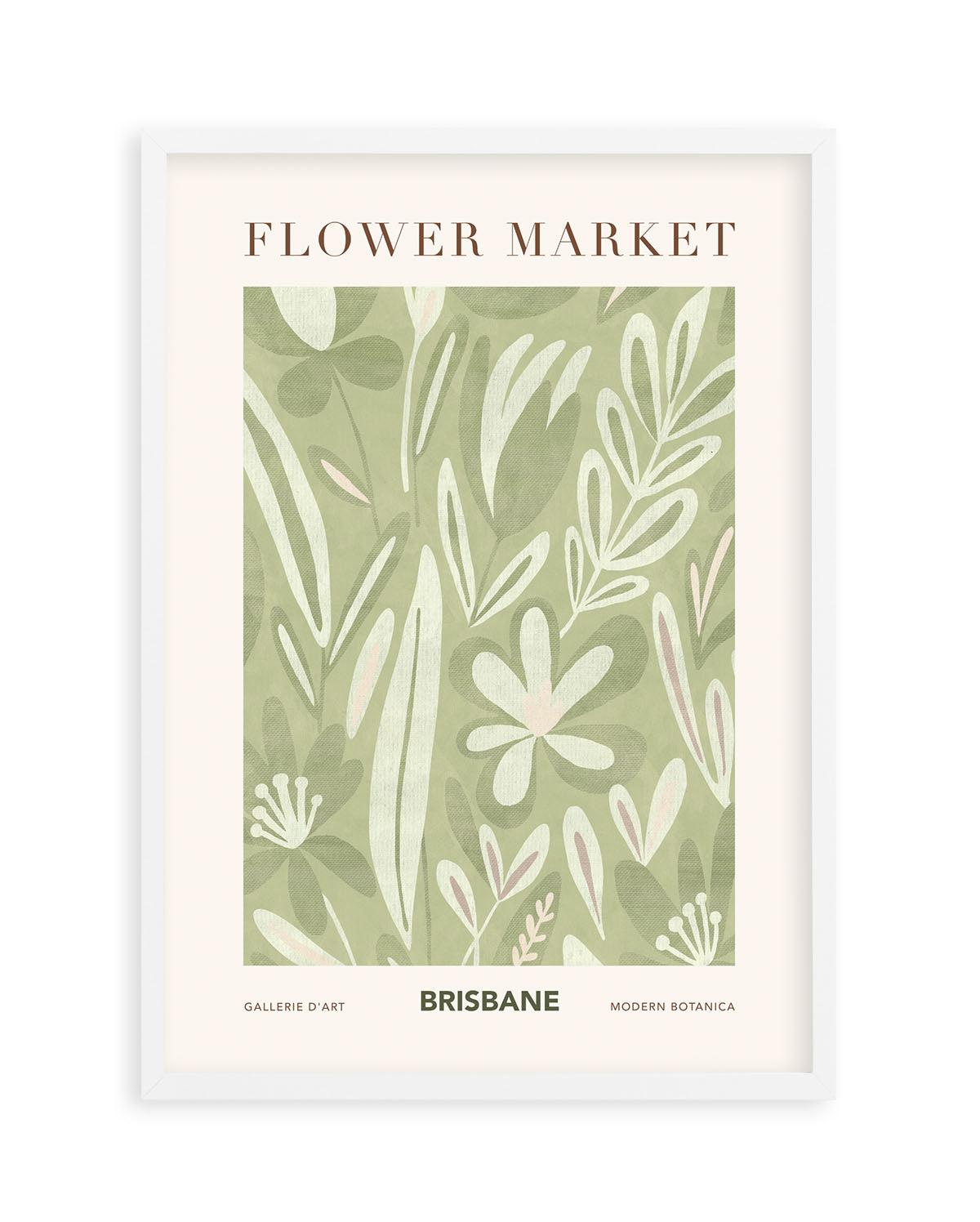 Flower Market Brisbane Art Print