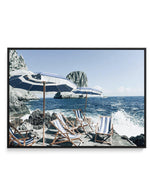 Fontelina In The Sun | Capri | Framed Canvas-CANVAS-You can shop wall art online with Olive et Oriel for everything from abstract art to fun kids wall art. Our beautiful modern art prints and canvas art are available from large canvas prints to wall art paintings and our proudly Australian artwork collection offers only the highest quality framed large wall art and canvas art Australia - You can buy fashion photography prints or Hampton print posters and paintings on canvas from Olive et Oriel a