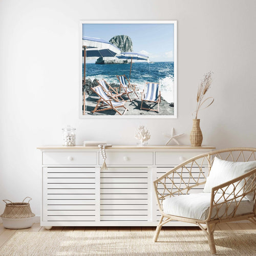 Fontelina In The Sun, Capri | SQ Art Print-PRINT-Olive et Oriel-Olive et Oriel-Buy-Australian-Art-Prints-Online-with-Olive-et-Oriel-Your-Artwork-Specialists-Austrailia-Decorate-With-Coastal-Photo-Wall-Art-Prints-From-Our-Beach-House-Artwork-Collection-Fine-Poster-and-Framed-Artwork