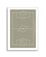 Football Field Art Print-PRINT-Olive et Oriel-Olive et Oriel-A5 | 5.8" x 8.3" | 14.8 x 21cm-Unframed Art Print-With White Border-Buy-Australian-Art-Prints-Online-with-Olive-et-Oriel-Your-Artwork-Specialists-Austrailia-Decorate-With-Coastal-Photo-Wall-Art-Prints-From-Our-Beach-House-Artwork-Collection-Fine-Poster-and-Framed-Artwork