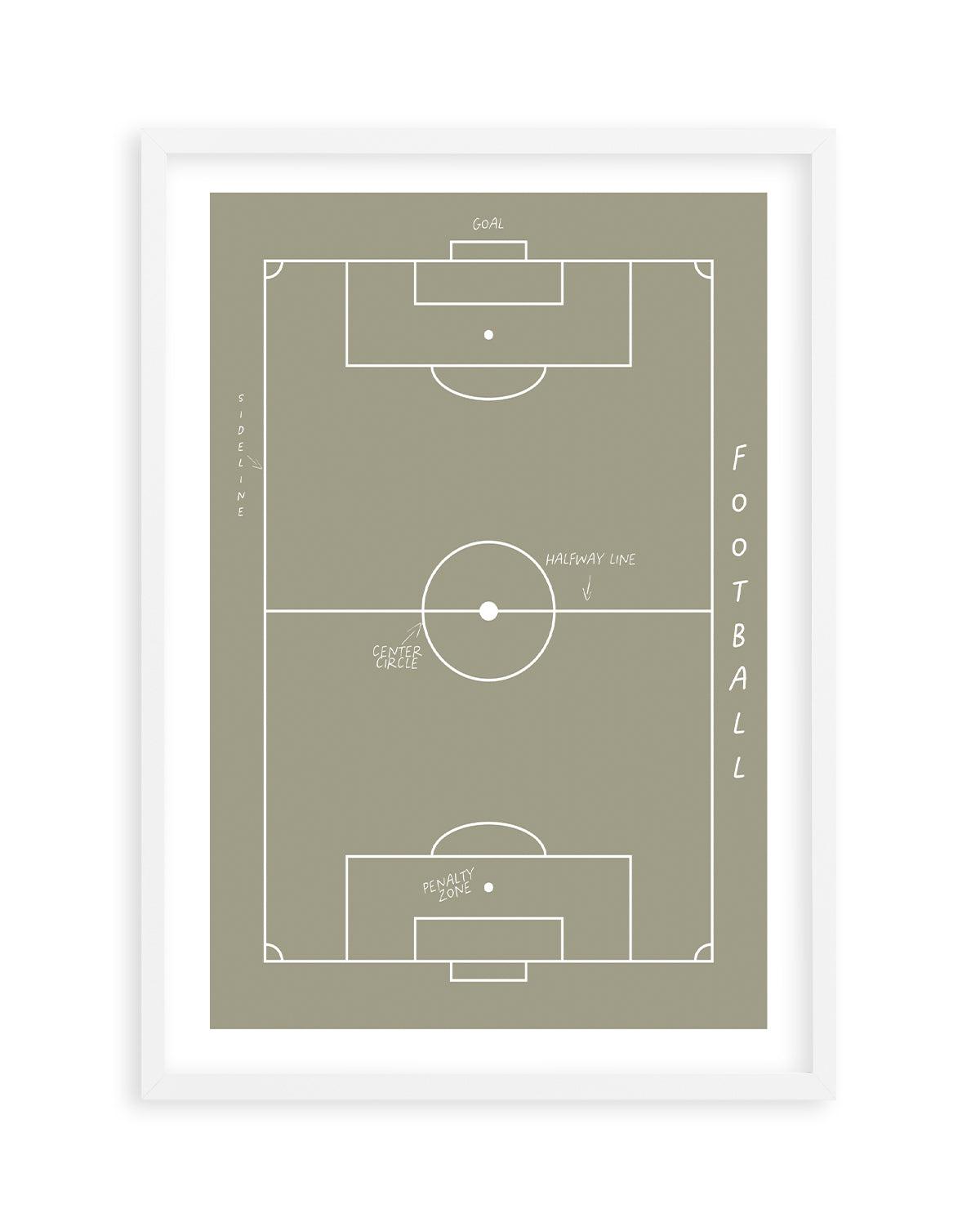 Football Field Art Print-PRINT-Olive et Oriel-Olive et Oriel-A5 | 5.8" x 8.3" | 14.8 x 21cm-White-With White Border-Buy-Australian-Art-Prints-Online-with-Olive-et-Oriel-Your-Artwork-Specialists-Austrailia-Decorate-With-Coastal-Photo-Wall-Art-Prints-From-Our-Beach-House-Artwork-Collection-Fine-Poster-and-Framed-Artwork