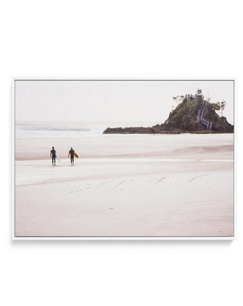 Footprints in the Sand, The Pass | Framed Canvas-CANVAS-You can shop wall art online with Olive et Oriel for everything from abstract art to fun kids wall art. Our beautiful modern art prints and canvas art are available from large canvas prints to wall art paintings and our proudly Australian artwork collection offers only the highest quality framed large wall art and canvas art Australia - You can buy fashion photography prints or Hampton print posters and paintings on canvas from Olive et Ori