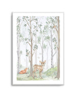 Forest Friends I Art Print-PRINT-Olive et Oriel-Olive et Oriel-Buy-Australian-Art-Prints-Online-with-Olive-et-Oriel-Your-Artwork-Specialists-Austrailia-Decorate-With-Coastal-Photo-Wall-Art-Prints-From-Our-Beach-House-Artwork-Collection-Fine-Poster-and-Framed-Artwork