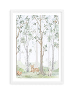 Forest Friends II Art Print-PRINT-Olive et Oriel-Olive et Oriel-A5 | 5.8" x 8.3" | 14.8 x 21cm-White-With White Border-Buy-Australian-Art-Prints-Online-with-Olive-et-Oriel-Your-Artwork-Specialists-Austrailia-Decorate-With-Coastal-Photo-Wall-Art-Prints-From-Our-Beach-House-Artwork-Collection-Fine-Poster-and-Framed-Artwork