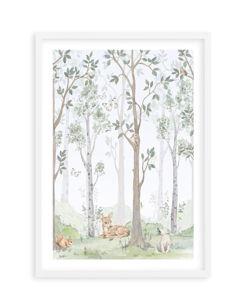 Forest Friends II Art Print-PRINT-Olive et Oriel-Olive et Oriel-A5 | 5.8" x 8.3" | 14.8 x 21cm-White-With White Border-Buy-Australian-Art-Prints-Online-with-Olive-et-Oriel-Your-Artwork-Specialists-Austrailia-Decorate-With-Coastal-Photo-Wall-Art-Prints-From-Our-Beach-House-Artwork-Collection-Fine-Poster-and-Framed-Artwork