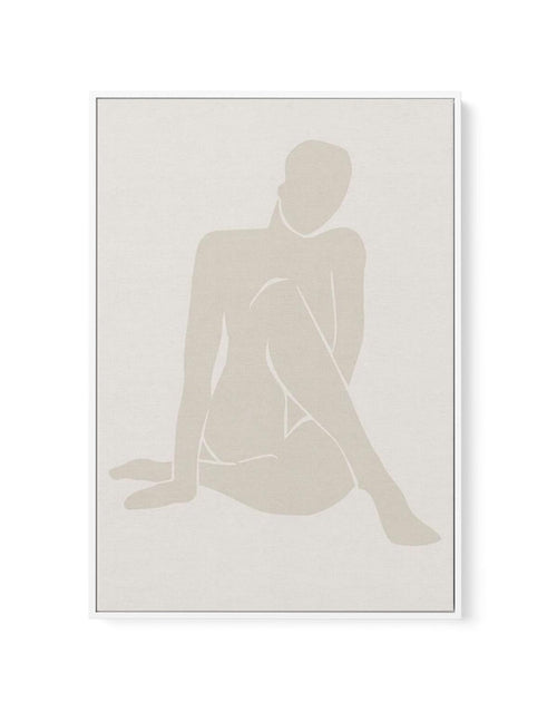 Forme Feminine I | Beige | Framed Canvas-CANVAS-You can shop wall art online with Olive et Oriel for everything from abstract art to fun kids wall art. Our beautiful modern art prints and canvas art are available from large canvas prints to wall art paintings and our proudly Australian artwork collection offers only the highest quality framed large wall art and canvas art Australia - You can buy fashion photography prints or Hampton print posters and paintings on canvas from Olive et Oriel and h
