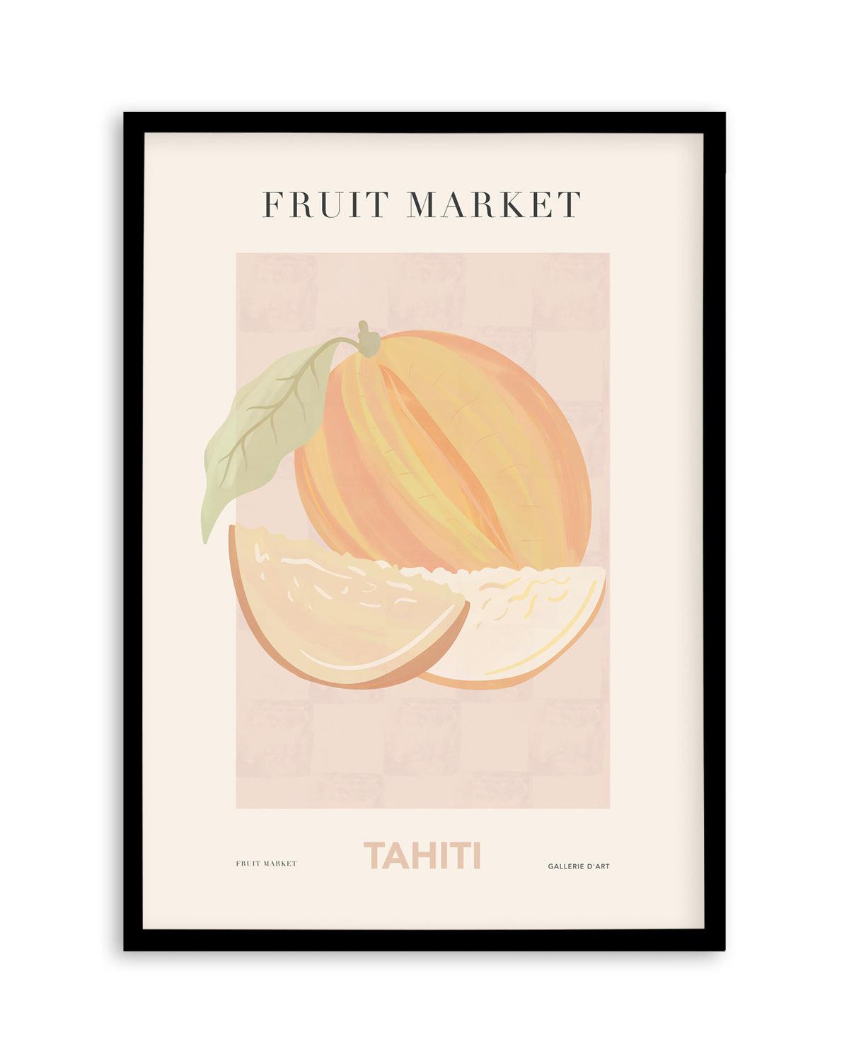 Fruit Market Tahiti Art Print-PRINT-Olive et Oriel-Olive et Oriel-A5 | 5.8" x 8.3" | 14.8 x 21cm-Black-With White Border-Buy-Australian-Art-Prints-Online-with-Olive-et-Oriel-Your-Artwork-Specialists-Austrailia-Decorate-With-Coastal-Photo-Wall-Art-Prints-From-Our-Beach-House-Artwork-Collection-Fine-Poster-and-Framed-Artwork