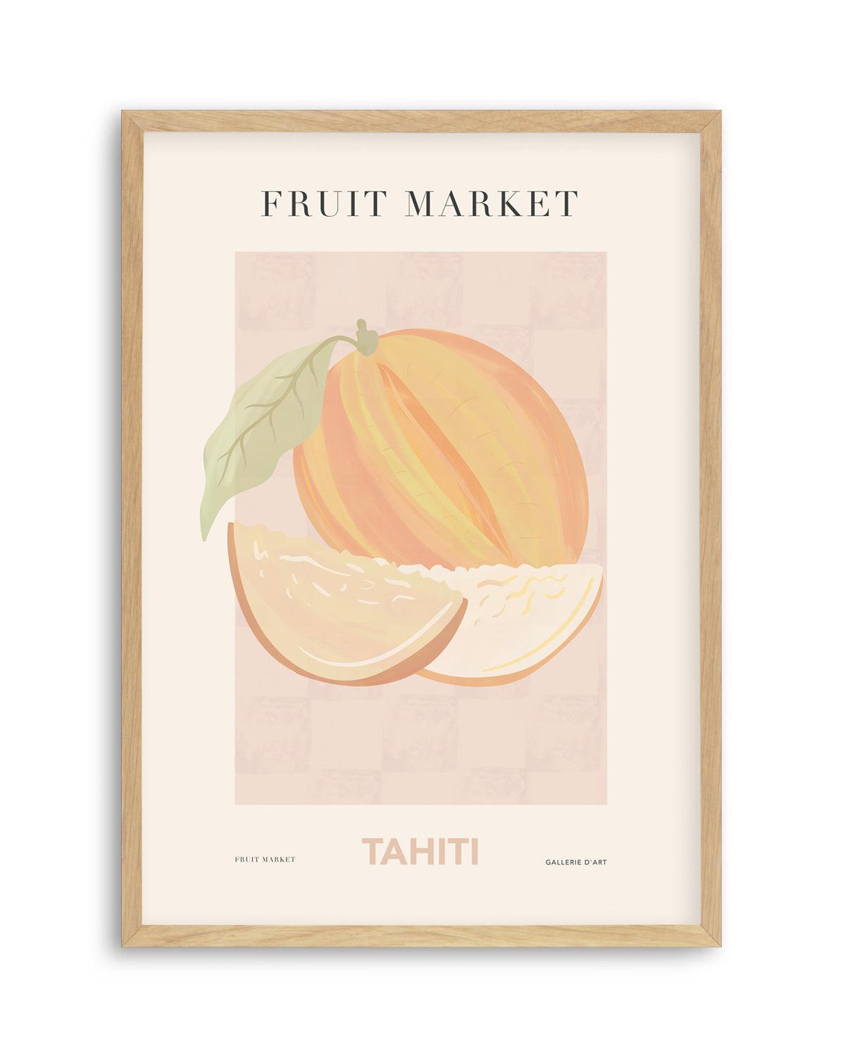 Fruit Market Tahiti Art Print-PRINT-Olive et Oriel-Olive et Oriel-A5 | 5.8" x 8.3" | 14.8 x 21cm-Oak-With White Border-Buy-Australian-Art-Prints-Online-with-Olive-et-Oriel-Your-Artwork-Specialists-Austrailia-Decorate-With-Coastal-Photo-Wall-Art-Prints-From-Our-Beach-House-Artwork-Collection-Fine-Poster-and-Framed-Artwork