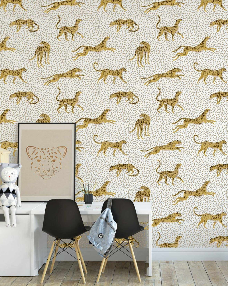 Fun Leopards Wallpaper-Wallpaper-Buy Kids Removable Wallpaper Online Our Custom Made Children‚àö¬¢‚Äö√á¬®‚Äö√ë¬¢s Wallpapers Are A Fun Way To Decorate And Enhance Boys Bedroom Decor And Girls Bedrooms They Are An Amazing Addition To Your Kids Bedroom Walls Our Collection of Kids Wallpaper Is Sure To Transform Your Kids Rooms Interior Style From Pink Wallpaper To Dinosaur Wallpaper Even Marble Wallpapers For Teen Boys Shop Peel And Stick Wallpaper Online Today With Olive et Oriel