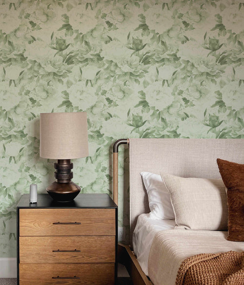 Garden Sage Green Wallpaper-Wallpaper-Buy Australian Removable Wallpaper Now Sage Green Wallpaper Peel And Stick Wallpaper Online At Olive et Oriel Custom Made Wallpapers Wall Papers Decorate Your Bedroom Living Room Kids Room or Commercial Interior