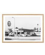Palm Springs Gas Station Art Print-PRINT-Olive et Oriel-Olive et Oriel-A5 | 5.8" x 8.3" | 14.8 x 21cm-Oak-With White Border-Buy-Australian-Art-Prints-Online-with-Olive-et-Oriel-Your-Artwork-Specialists-Austrailia-Decorate-With-Coastal-Photo-Wall-Art-Prints-From-Our-Beach-House-Artwork-Collection-Fine-Poster-and-Framed-Artwork