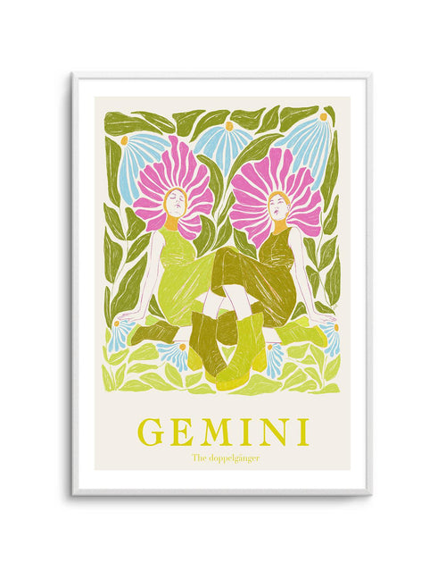 Gemini By Jenny Liz Rome Art Print-PRINT-Olive et Oriel-Olive et Oriel-Buy-Australian-Art-Prints-Online-with-Olive-et-Oriel-Your-Artwork-Specialists-Austrailia-Decorate-With-Coastal-Photo-Wall-Art-Prints-From-Our-Beach-House-Artwork-Collection-Fine-Poster-and-Framed-Artwork