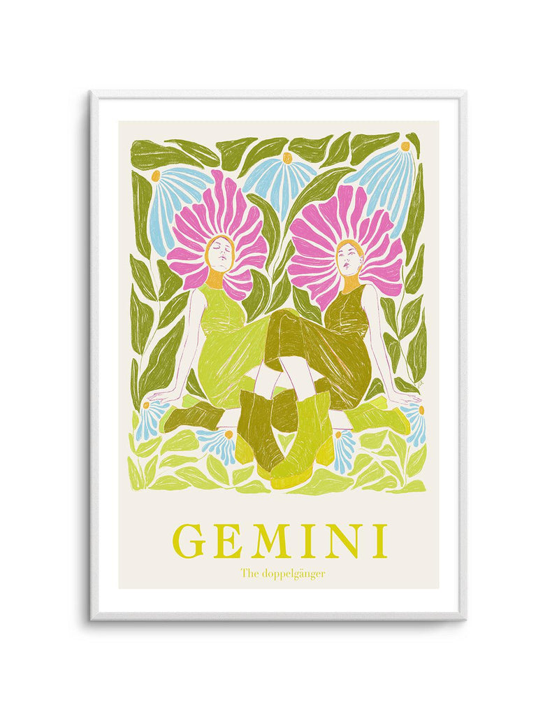 Gemini By Jenny Liz Rome Art Print-PRINT-Olive et Oriel-Olive et Oriel-Buy-Australian-Art-Prints-Online-with-Olive-et-Oriel-Your-Artwork-Specialists-Austrailia-Decorate-With-Coastal-Photo-Wall-Art-Prints-From-Our-Beach-House-Artwork-Collection-Fine-Poster-and-Framed-Artwork