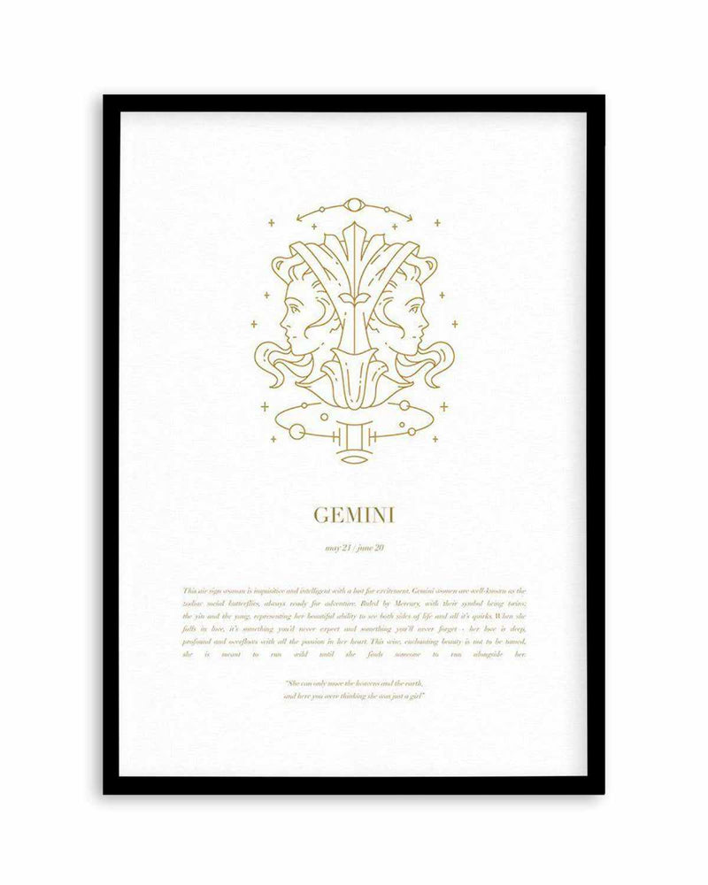 Gemini | Celestial Zodiac Art Print