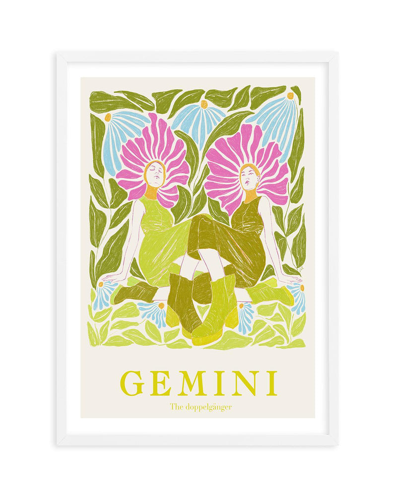 Gemini By Jenny Liz Rome Art Print-PRINT-Olive et Oriel-Olive et Oriel-A5 | 5.8" x 8.3" | 14.8 x 21cm-White-With White Border-Buy-Australian-Art-Prints-Online-with-Olive-et-Oriel-Your-Artwork-Specialists-Austrailia-Decorate-With-Coastal-Photo-Wall-Art-Prints-From-Our-Beach-House-Artwork-Collection-Fine-Poster-and-Framed-Artwork