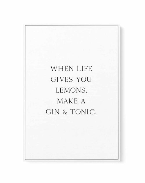 Gin & Tonic | Framed Canvas-CANVAS-You can shop wall art online with Olive et Oriel for everything from abstract art to fun kids wall art. Our beautiful modern art prints and canvas art are available from large canvas prints to wall art paintings and our proudly Australian artwork collection offers only the highest quality framed large wall art and canvas art Australia - You can buy fashion photography prints or Hampton print posters and paintings on canvas from Olive et Oriel and have them deli